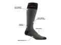 Darn Tough Hunting over the calf extra cushion green socks