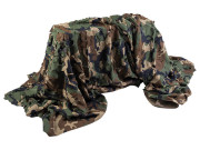 Camouflage Net Laser-Cut 1.45x3 m Woodland