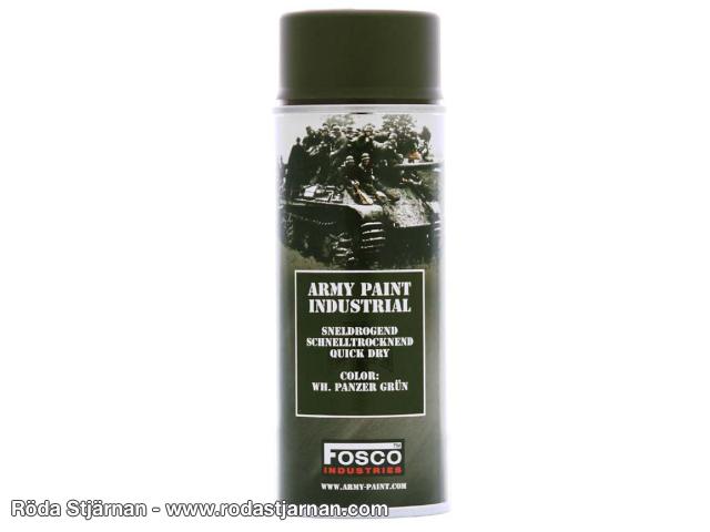 Fosco Spray Paint Armor Green color and sprays