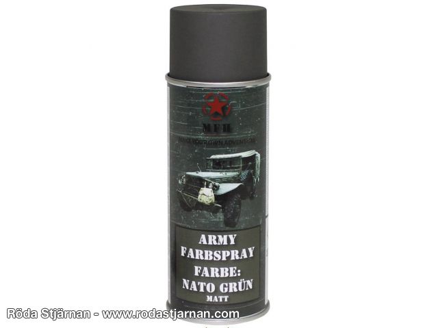 MFH Spray paint Army NATO Green color and sprays