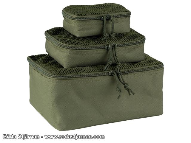 101INC Packing Bags MOLLE 3-Pack Green accessories