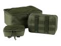 101INC Packing Bags MOLLE 3-Pack Green accessories