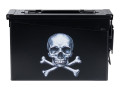 Ammunition box metal Cal .30 skull ammo box