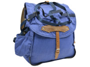 Backpack canvas and leather Light Blue