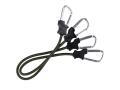 Elastic tension straps with carabiner hooks 60 cm 2-pack green accessories