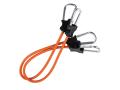 Elastic tension straps with carabiner hooks 60 cm 2-pack orange accessories