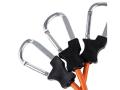 Elastic tension straps with carabiner hooks 60 cm 2-pack orange accessories