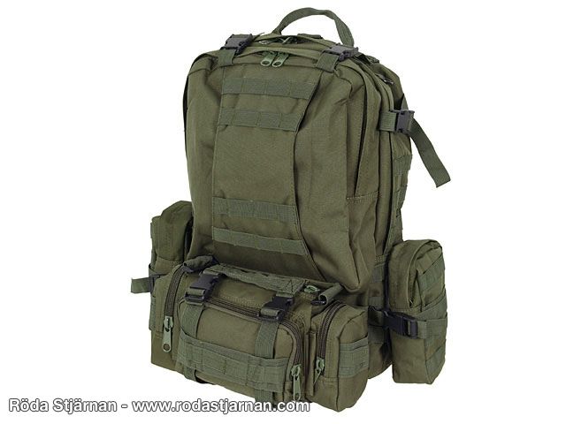 Three-day military backpack with removable go-bag 36L backpacks