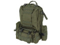 Three-day military backpack with removable go-bag 36L