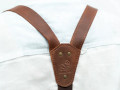 BeaverCraft Leather Hanger with Button Attachment belts and suspenders