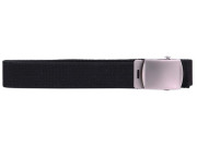 Canvas belt metal buckle Black