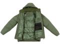 MFH Commander lined winter jacket with hidden hood – olive green jackets