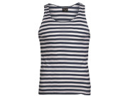 Striped tank top Navy blue