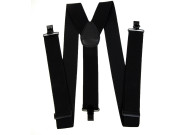 Suspenders with clips Black