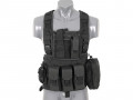Chestrig with folding chest plate Black