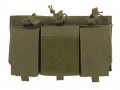 Triple Open top 7.62 with multipurpose pouch Green