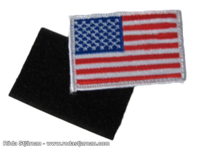 Flagga USA kardborre patch