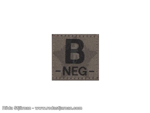 Klogear B Neg Blodtype RAL7013 patches