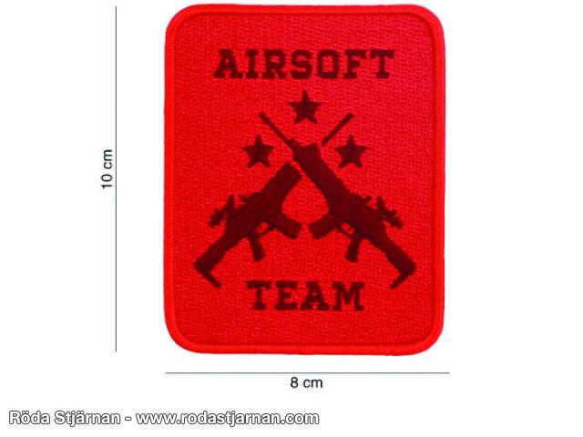 Patch Airsoft Team Röd