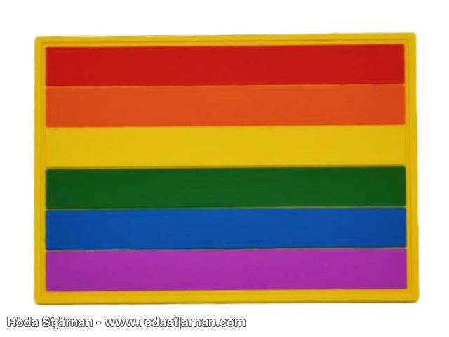 Pride Rainbow Flag borrelås PVC patches