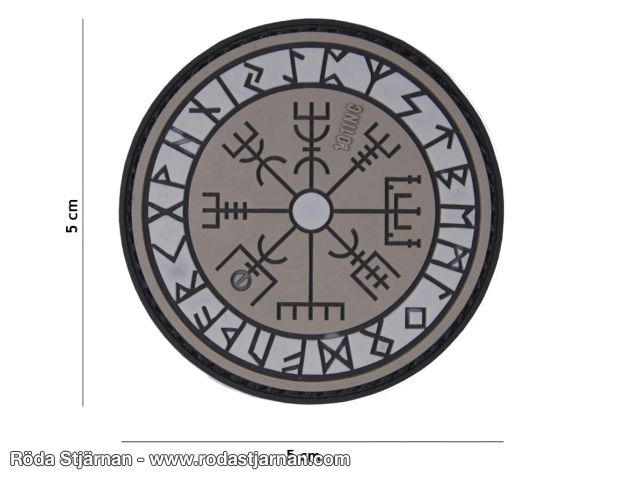 PVC Runsköld Vegvisir Grå patch