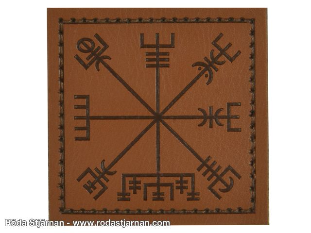 Rune skjold VegVisir Skinn patches