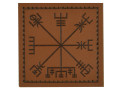 Rune skjold VegVisir Skinn patches