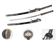 Snake Eye Warrior Håndsmidd Katana – Full tang & ray skin-grep