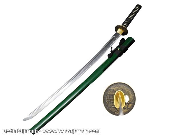 Snake Eye Warrior Katana – Håndlaget samuraisverd med stativ sverd