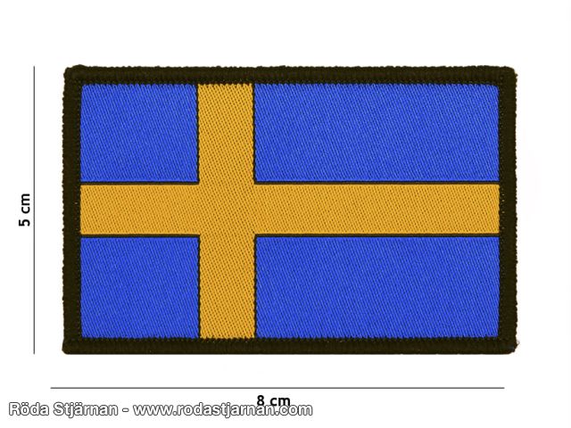 Sverige Patch Tätvävd