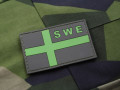 SWE Svensk PVC flagga Stor 7cm patch