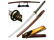 Ten Ryu håndsmidd Katana – Musashi tsuba & displaypakke