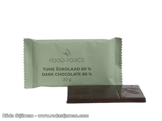 Food Force mørk sjokoladebar 60 %