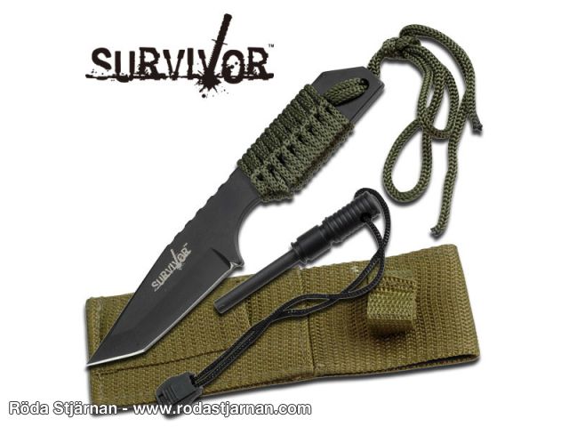 Survivor Forest kniv med Tennstål