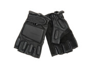 Combat glove leather fingerless