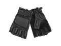 Combat glove leather fingerless