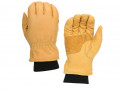 Lined Leather Glove Yellow