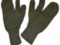 Swedish Army Three Finger Mittens Wool
