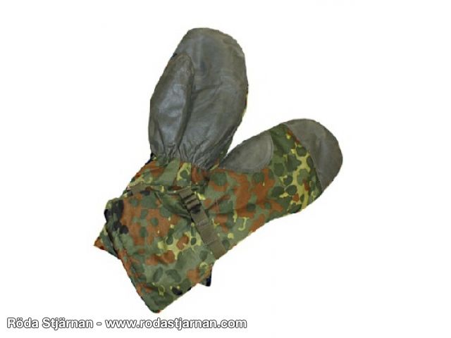 Vintervantar Bundeswehr Flecktarn civila handskar och vantar