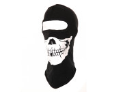 Balaclava 1 hole black with skull
