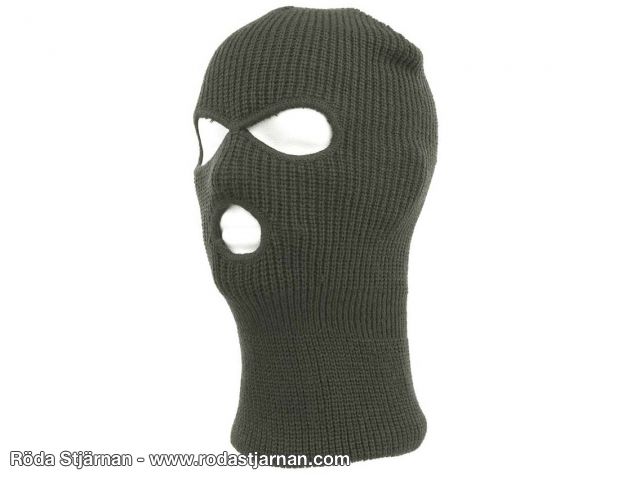 Balaclava 3 hål Mörkgrön