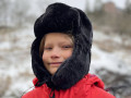 Fur Hat Ushanka Black watchcaps