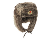 Mil-Tec Fur Hat Synthetic Brown Grey