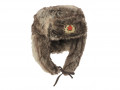 Mil-Tec Fur Hat Synthetic Brown Grey