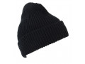 Watch cap Coarse knit Black