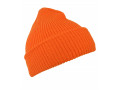 Watch cap Coarse knit Orange
