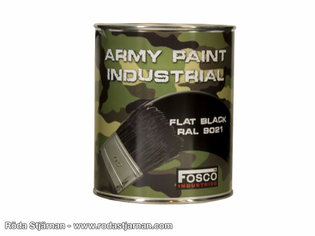 Fosco Färg Flat Black 1L färg och spray