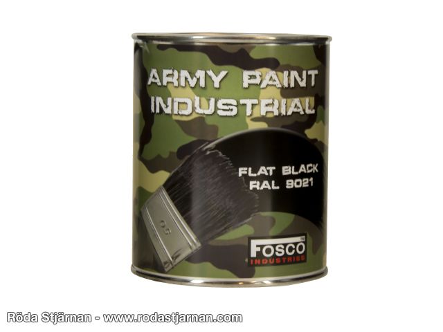 Fosco Färg svart 1L färg och spray