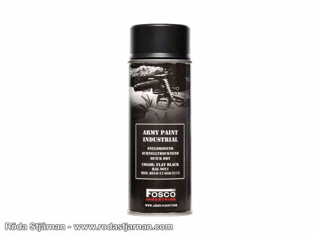 Fosco Sprayfärg Flat Black Svart RAL 9021