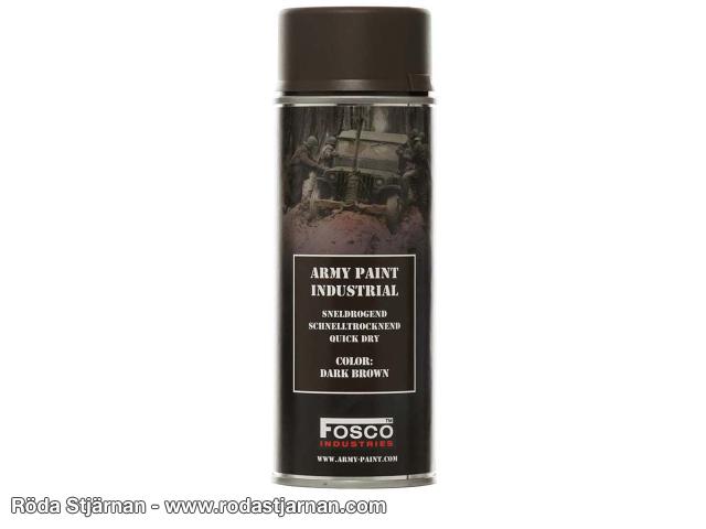 Fosco Sprayfärg mörkbrun färg och spray